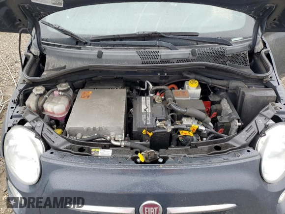 2017 FIAT 500e with VIN 3C3CFFGE6HT565517, listed as a Copart auction lot 51302555 with 69,203 mi miles and Clean Title. Bid and sale history available at carsss.com. Image 12.