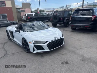 2021 Audi R8 Spyder performance z VIN WUA4BCFX5M7901463, wystawiony jako Copart lot #58416835 z przebiegiem 16 766 mil mil oraz Szkody całkowita. Historia ofert i sprzedaży dostępna na DreamBid. Obrazek 1.