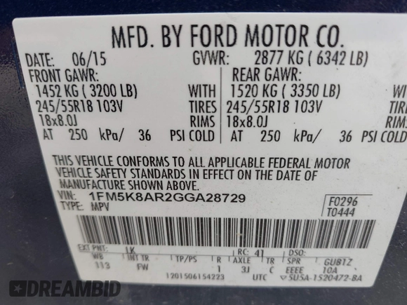 2016 Ford Police Interceptor Utility z VIN 1FM5K8AR2GGA28729, wystawiony jako IAAI lot #42318398 z przebiegiem 231 620 mil mil oraz . Historia ofert i sprzedaży dostępna na DreamBid. Obrazek 9.