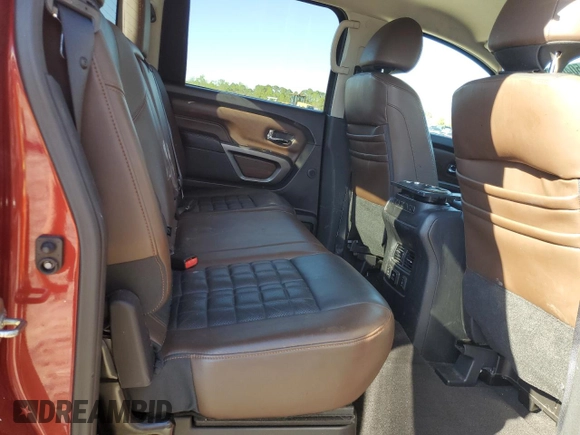2016 Nissan Titan Platinum Reserve с VIN 1N6BA1F21GN502062, выставлен на аукционе Copart как лот 50461405 с пробегом 95 018 миль миль и Списание • Salvage title. История ставок и продаж доступна на DreamBid. Изображение 10.