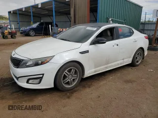2015 Kia Optima LX with VIN 5XXGM4A77FG363571, listed as a Copart auction lot 57318565 with 113,324 mi miles and Salvage title. Bid and sale history available at DreamBid. Image 1.