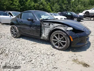 2017 Mazda MX-5 Miata RF Grand Touring with VIN JM1NDAM73H0104632, listed as a Copart auction lot 59292434 with 81,175 mi miles and Salvage Title. Bid and sale history available at carsss.com. Image 4.