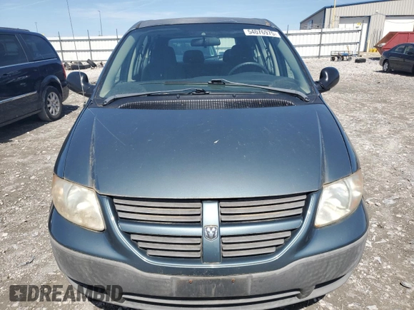 2005 Dodge Caravan SE with VIN 1D4GP25B75B227281, listed as a Copart auction lot 54076975 with 166,419 mi miles and Salvage title. Bid and sale history available at DreamBid. Image 5.