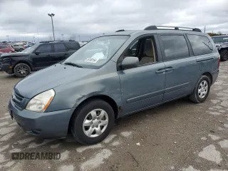 2008 Kia Sedona EX with VIN KNDMB233286246361, listed as a Copart auction lot 80190154 with 191,092 mi miles and Salvage Title. Bid and sale history available at carsss.com. Image 1.