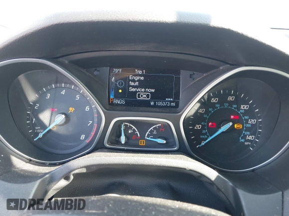 2014 Ford Focus Titanium with VIN 1FADP3J2XEL247827, listed as a IAAI auction lot 41959720 with 105,373 mi miles. Bid and sale history available at carsss.com. Image 7.