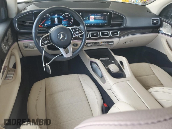 2022 Mercedes-Benz GLE 350 with VIN 4JGFB4JE6NA736203, listed as a Copart auction lot 62463835 with 56,676 mi miles and Salvage title. Bid and sale history available at DreamBid. Image 8.