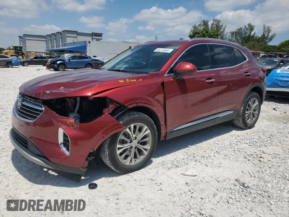 2022 Buick Envision Preferred with VIN LRBAZLR44ND009901, listed as a Copart auction lot 53375565 with 25,257 mi miles and Non Repairable. Bid and sale history available at carsss.com. Image 1.