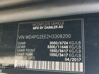 2017 Mercedes-Benz Metris Passenger with VIN WDAPG2EE2H3308200, listed as a Copart auction lot 49345815 with 145,718 mi miles and Clean Title. Bid and sale history available at DreamBid. Image 13.