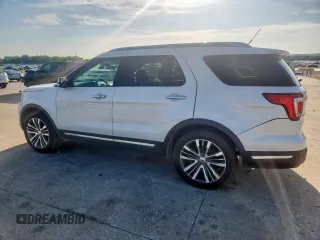 2018 Ford Explorer Platinum with VIN 1FM5K8HT2JGB88893, listed as a Copart auction lot 61164705 with 133,843 mi miles and Salvage title. Bid and sale history available at DreamBid. Image 2.
