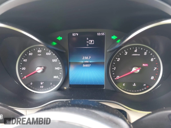 2020 Mercedes-Benz GLC 300 with VIN W1N0G8DB6LF798343, listed as a IAAI auction lot 42068166 with 56,857 mi miles and . Bid and sale history available at DreamBid. Image 7.