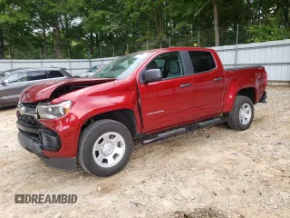 2021 Chevrolet Colorado 2WD Work Truck z VIN 1GCGSBEA9M1293385, wystawiony jako Copart lot #55382135 z przebiegiem 39 287 mil mil oraz Szkoda całkowita • Salvage title. Historia ofert i sprzedaży dostępna na DreamBid. Obrazek 1.