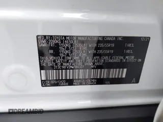 2021 Toyota RAV4 XLE Premium with VIN 2T3C1RFV2MW184327, listed as a IAAI auction lot 42188008 with 80,566 mi miles and . Bid and sale history available at DreamBid. Image 9.
