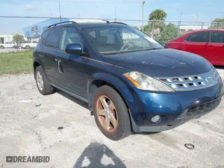 2005 Nissan Murano SL with VIN JN8AZ08W25W403652, listed as a IAAI auction lot 41706559 with 119,253 mi miles. Bid and sale history available at carsss.com. Image 1.