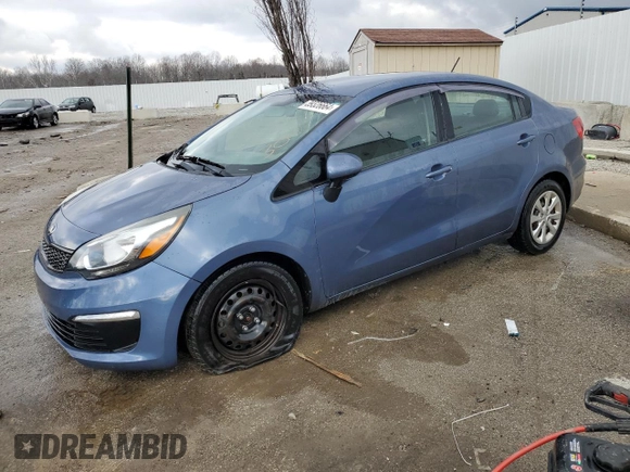 2016 Kia Rio LX with VIN KNADM4A31G6681912, listed as a Copart auction lot 39326664 with 118,230 mi miles and Non Repairable. Bid and sale history available at DreamBid. Image 1.
