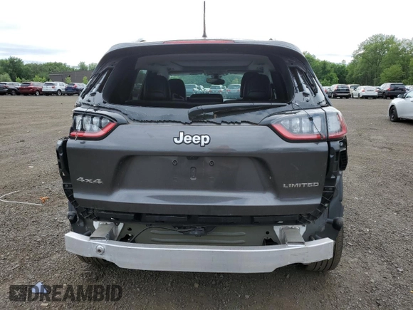 2020 Jeep Cherokee Limited with VIN 1C4PJMDXXLD575424, listed as a Copart auction lot 62106455 with 27,606 mi miles and Salvage title. Bid and sale history available at DreamBid. Image 6.