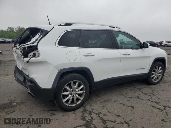 2018 Jeep Cherokee Limited with VIN 1C4PJMDX4JD521615, listed as a Copart auction lot 57250535 with 144,248 mi miles and Salvage title. Bid and sale history available at DreamBid. Image 3.