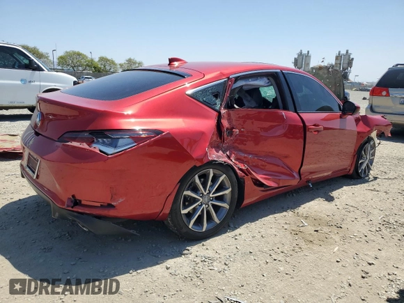 2023 Acura Integra with VIN 19UDE4H29PA016753, listed as a Copart auction lot 54360735 with Not provided miles and Salvage title. Bid and sale history available at DreamBid. Image 3.