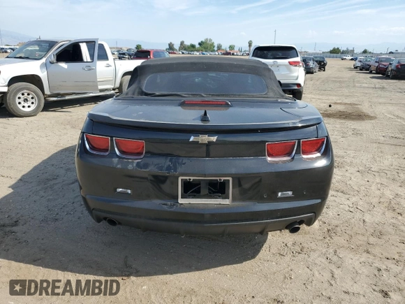 2013 Chevrolet Camaro LT with VIN 2G1FB3D35D9111495, listed as a Copart auction lot 54721035 with 197,673 mi miles and Salvage title. Bid and sale history available at DreamBid. Image 6.