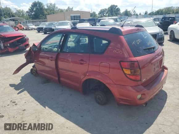 2005 Pontiac Vibe with VIN 5Y2SL63895Z476030, listed as a Copart auction lot 69835614 with 0 mi miles and Salvage Title. Bid and sale history available at carsss.com. Image 2.