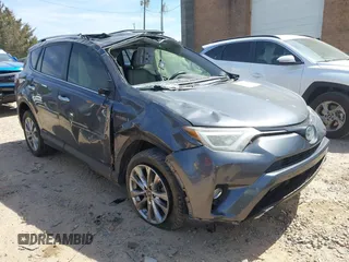 2016 Toyota RAV4 Hybrid Limited with VIN JTMDJREV7GD047729, listed as a IAAI auction lot 41833765 with 114,830 mi miles. Bid and sale history available at carsss.com. Image 1.