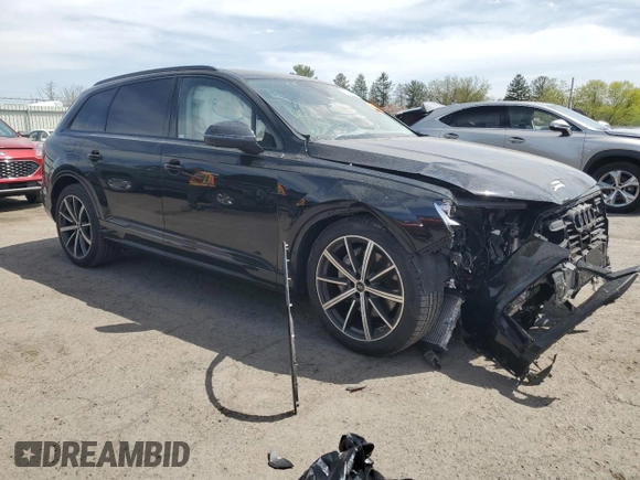 2022 Audi Q7 Prestige with VIN WA1VXBF70ND013584, listed as a Copart auction lot 54179315 with Not provided miles and Salvage title. Bid and sale history available at DreamBid. Image 4.