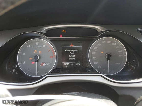 2016 Audi S4 Premium Plus with VIN WAUBGAFL3GA010311, listed as a Copart auction lot 67876343 with 77,920 mi miles. Bid and sale history available at carsss.com. Image 9.