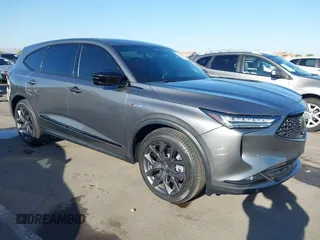 2023 Acura MDX w/A-Spec Package with VIN 5J8YE1H05PL033410, listed as a IAAI auction lot 42604907 with 35,806 mi miles and . Bid and sale history available at DreamBid. Image 1.