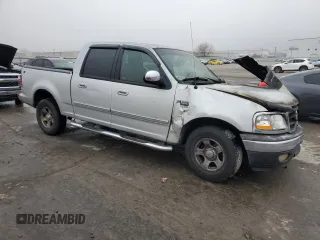 2002 Ford F-150 XLT with VIN 1FTRW07L82KD06604, listed as a Copart auction lot 44266975 with 0 mi miles and Salvage Title. Bid and sale history available at carsss.com. Image 4.