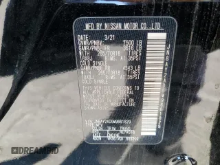 2021 Nissan Armada SV with VIN JN8AY2AD5M9661829, listed as a Copart auction lot 44217485 with 91,246 mi miles and Clean Title. Bid and sale history available at carsss.com. Image 13.