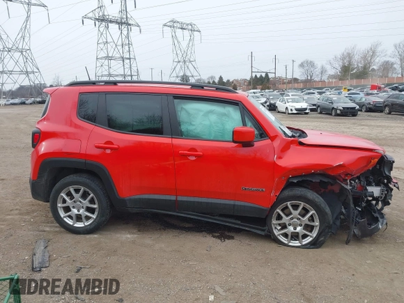 2020 Jeep Renegade Latitude with VIN ZACNJBBB7LPL97764, listed as a IAAI auction lot 41285169 with 46,029 mi miles. Bid and sale history available at carsss.com. Image 12.