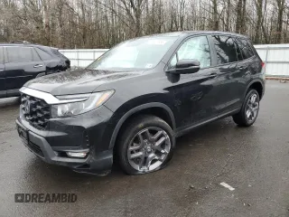2023 Honda Passport EX-L z VIN 5FNYF8H55PB003049, wystawiony jako Copart lot #45407835 z przebiegiem 34 655 mil mil oraz Szkoda całkowita • Salvage title. Historia ofert i sprzedaży dostępna na DreamBid. Obrazek 1.