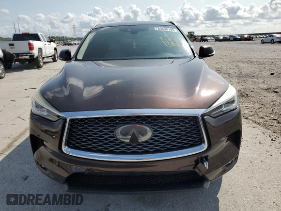 2020 Infiniti QX50 Luxe z VIN 3PCAJ5M18LF103075, wystawiony jako Copart lot #59696195 z przebiegiem 47 493 mil mil oraz Szkoda całkowita • Salvage title. Historia ofert i sprzedaży dostępna na DreamBid. Obrazek 5.