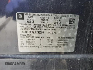2018 GMC Terrain SLT with VIN 3GKALPEX9JL298390, listed as a Copart auction lot 47045005 with 70,096 mi miles and Clean Title. Bid and sale history available at DreamBid. Image 12.