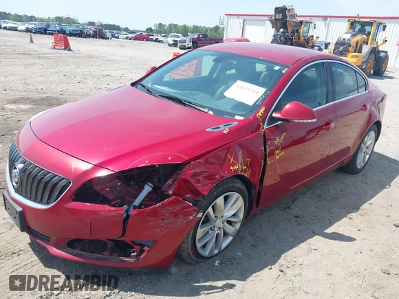 2015 Buick Regal with VIN 2G4GK5EX6F9295420, listed as a IAAI auction lot 42033214 with 90,774 mi miles and . Bid and sale history available at DreamBid. Image 2.