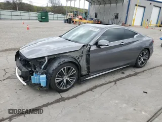 2017 Infiniti Q60 2.0t with VIN JN1CV7EL1HM320865, listed as a Copart auction lot 50822425 with 42,934 mi miles and Salvage Title. Bid and sale history available at DreamBid. Image 1.