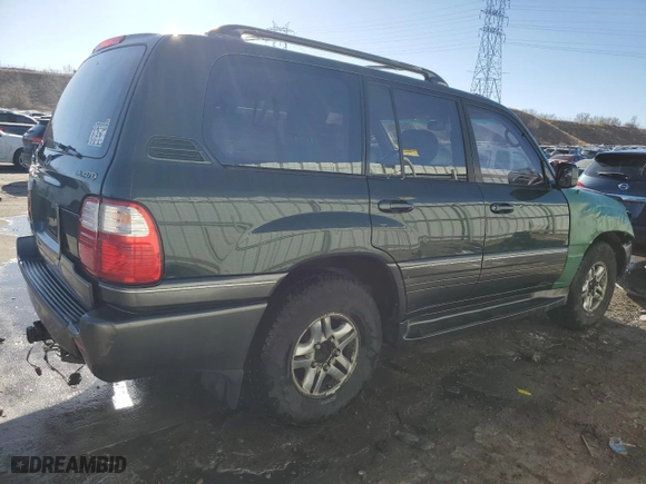 1999 Lexus LX 470 Luxury SUV with VIN JT6HT00W0X0069481, listed as a Copart auction lot 43588185 with NaN miles and Salvage Title. Bid and sale history available at carsss.com. Image 3.