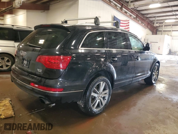 2015 Audi Q7 Premium Plus with VIN WA1LGAFE2FD020344, listed as a Copart auction lot 59184115 with 143,389 mi miles and Salvage title. Bid and sale history available at DreamBid. Image 3.