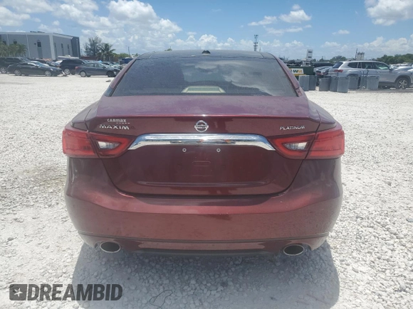 2016 Nissan Maxima SR with VIN 1N4AA6AP7GC395180, listed as a Copart auction lot 62188675 with 63,294 mi miles and Salvage title. Bid and sale history available at DreamBid. Image 6.