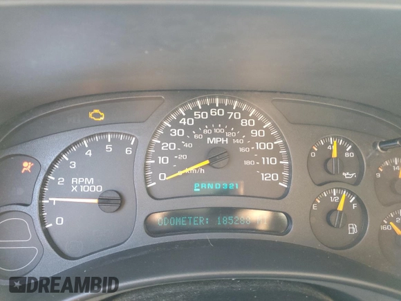 2005 Chevrolet Tahoe LS with VIN 1GNEK13TX5J159676, listed as a Copart auction lot 67982574 with 185,288 mi miles and Salvage Title. Bid and sale history available at carsss.com. Image 9.