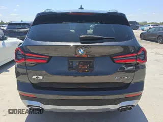 2024 BMW X3 sDrive30i with VIN 5UX43DP05R9X15031, listed as a Copart auction lot 56055855 with 17,094 mi miles and Clean Title. Bid and sale history available at DreamBid. Image 6.