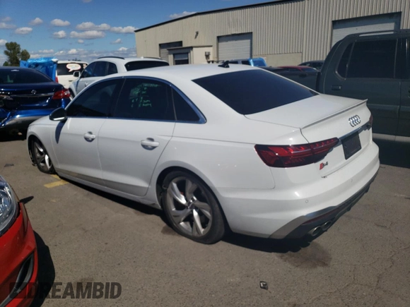 2021 Audi S4 Premium Plus with VIN WAUB4AF49MA024579, listed as a Copart auction lot 64689814 with 28,698 mi miles and Salvage Title. Bid and sale history available at carsss.com. Image 2.
