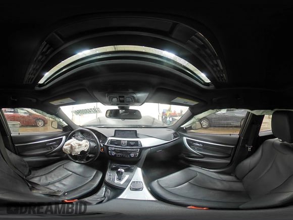 2017 BMW 3 Series 330i xDrive with VIN WBA8D9G3XHNU65814, listed as a Copart auction lot 87480984 with 60,195 mi miles and Salvage title. Bid and sale history available at DreamBid. Image 14.