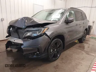2021 Honda Pilot Special Edition with VIN 5FNYF6H26MB014602, listed as a IAAI auction lot 41624595 with 55,153 mi miles. Bid and sale history available at carsss.com. Image 2.
