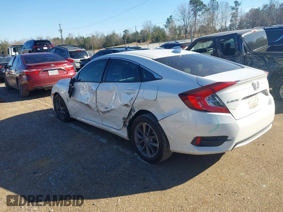 2021 Honda Civic Sedan EX-L with VIN 19XFC1F77ME006306, listed as a IAAI auction lot 41330566 with 120,092 mi miles. Bid and sale history available at carsss.com. Image 3.