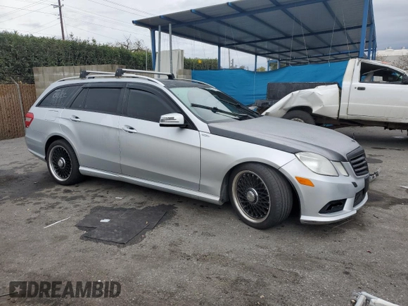 2011 Mercedes-Benz E 350 Luxury with VIN WDDHH8HB8BA351807, listed as a Copart auction lot 84492674 with 122,509 mi miles and Salvage Title. Bid and sale history available at DreamBid. Image 4.