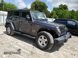 2018 Jeep Wrangler JK Unlimited Sport S with VIN 1C4BJWDG4JL863268, listed as a Copart auction lot 54135124 with 109,417 mi miles and Salvage Title. Bid and sale history available at carsss.com. Image 4.