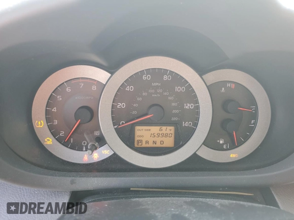 2007 Toyota RAV4 Sport with VIN JTMBD32V976034551, listed as a Copart auction lot 45793125 with 159,980 mi miles and Salvage Title. Bid and sale history available at carsss.com. Image 9.