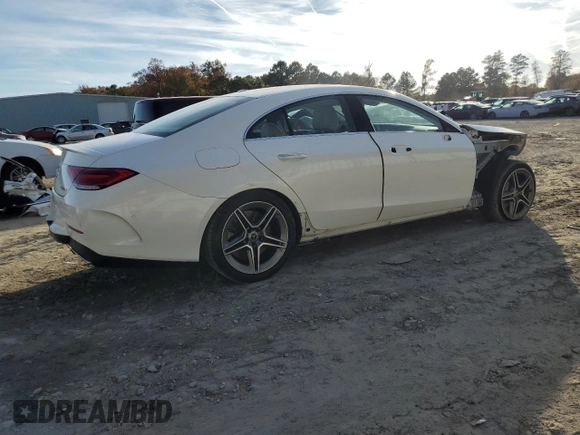 2019 Mercedes-Benz CLS with VIN WDD2J5KB9KA018453, listed as a Copart auction lot 80504414 with 44,342 mi miles and Salvage Title. Bid and sale history available at carsss.com. Image 3.