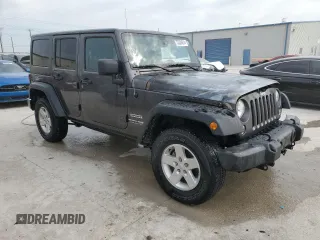 2018 Jeep Wrangler JK Unlimited Sport S with VIN 1C4BJWDG9JL835451, listed as a Copart auction lot 75324614 with 0 mi miles and Non Repairable. Bid and sale history available at carsss.com. Image 4.