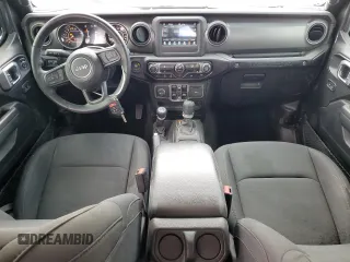 2022 Jeep Wrangler Unlimited Sport with VIN 1C4HJXDG6NW133687, listed as a Copart auction lot 46189285 with 15,083 mi miles and Salvage Title. Bid and sale history available at DreamBid. Image 8.